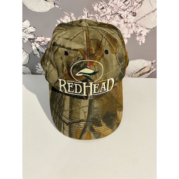 RedHead Men’s Embroidered Logo Adjustable Camo Hunting Snapback Hat Green - Picture 1 of 7